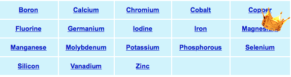 18 minerals