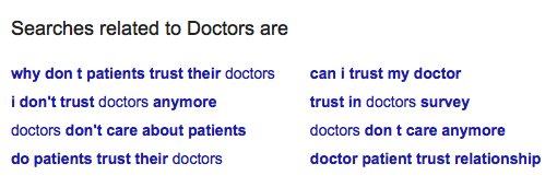Doctors are...